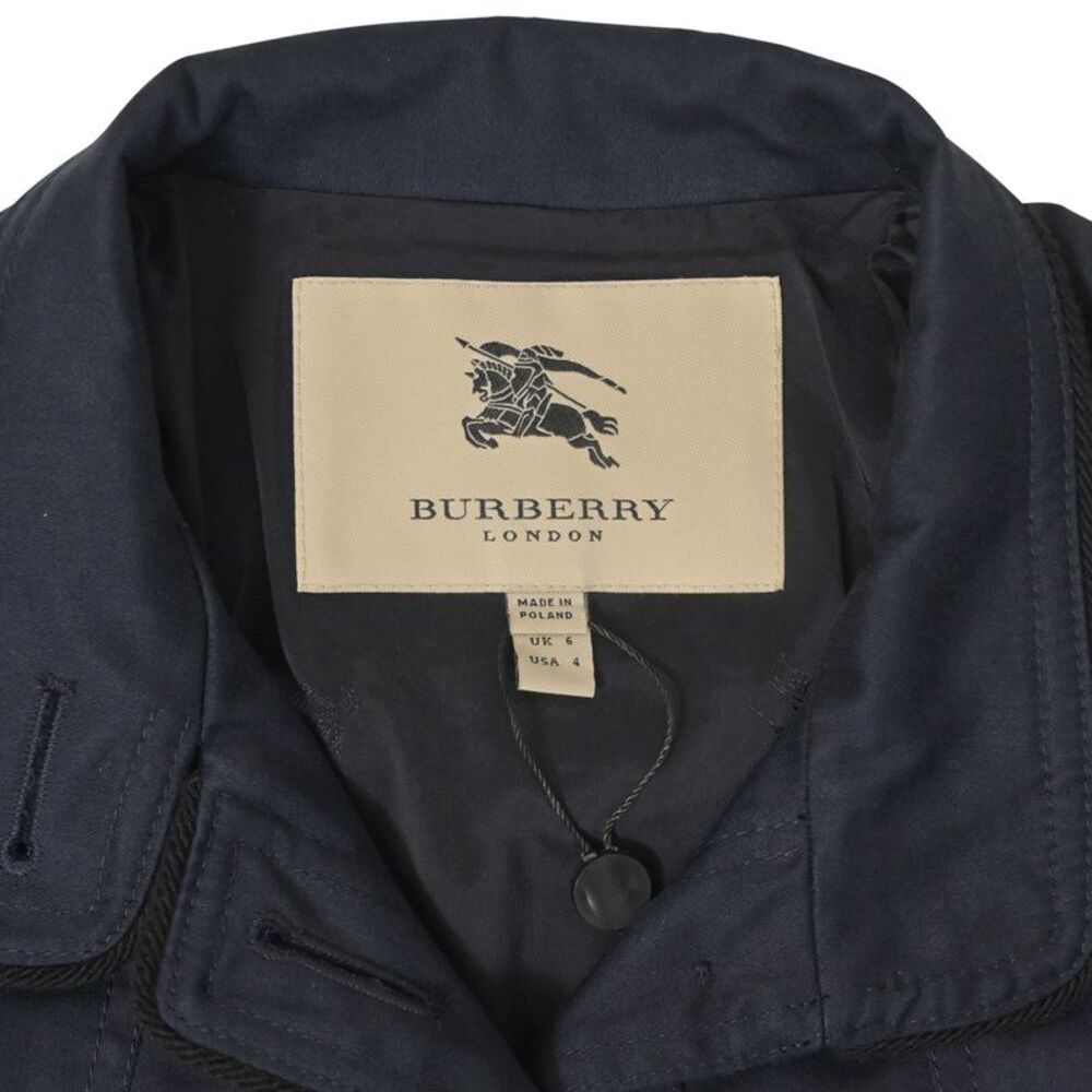 Burberry London Blazer in Navy Blue Cotton - Picture 5 of 5